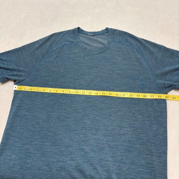 Lululemon Metal Vent Tech Short Sleeve Shirt Size XL Blue - Picture 4 of 7